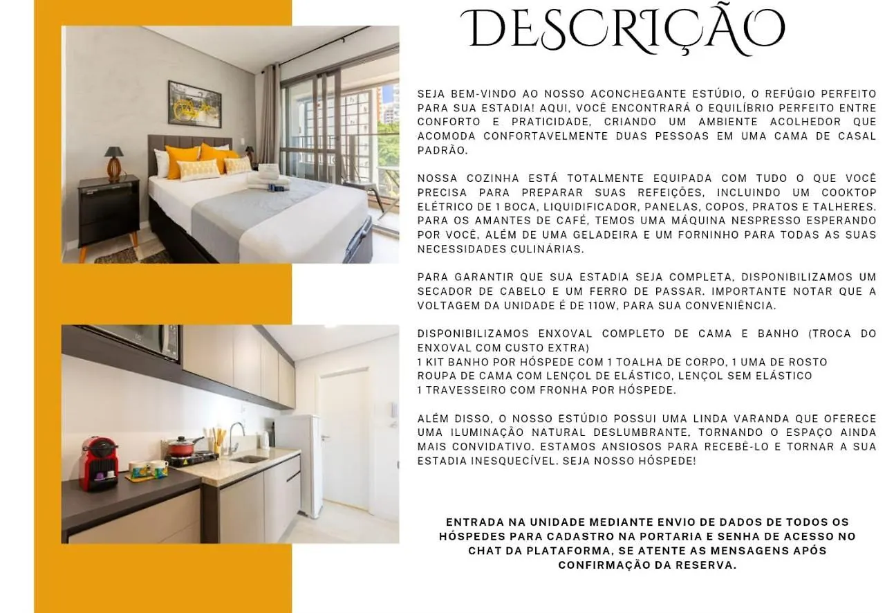 Easy Star - Studio Charmoso Com Piscina No Brooklin!- Yt03H Sao Paulo Apartment