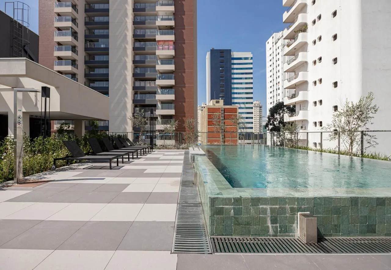 דירה סאו פאולו Easy Star - Studio Charmoso Com Piscina No Brooklin!- Yt03H